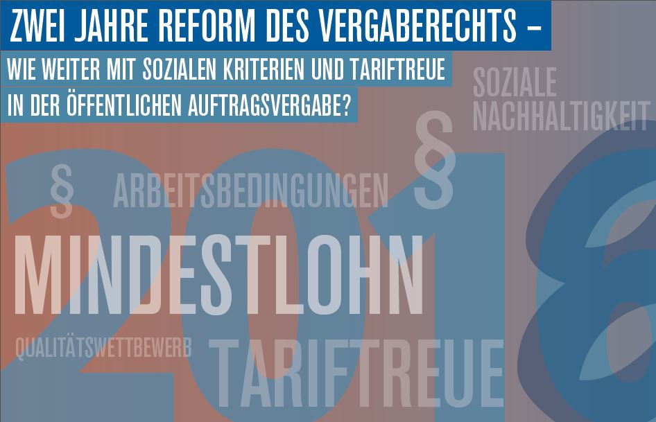 Zwei Jahre Reform Des Vergaberechts - Wie Weiter? - Christliche ...