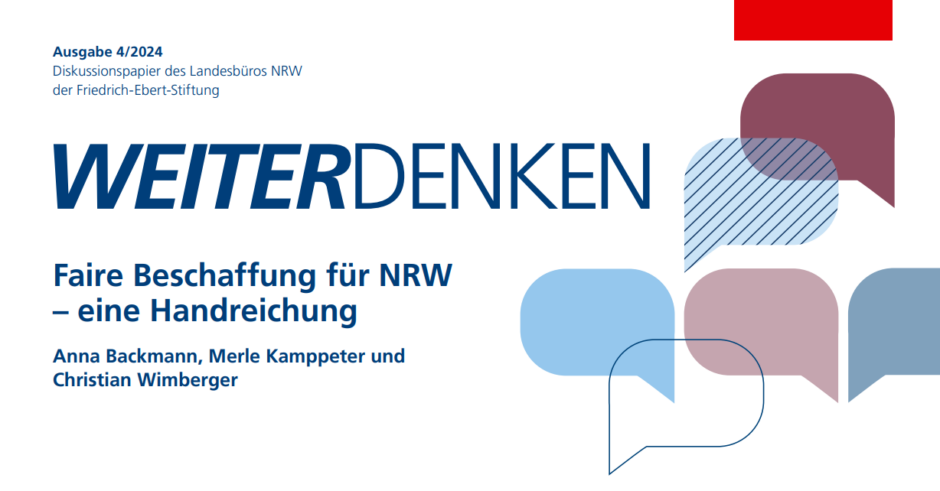 Mit dem deutschen Lieferkettengesetz und dem Beschluss für eine EU-Richtlinie wurden menschenrechtliche und umweltbezogene Sorgfaltspflichten gesetzlich verankert. Welche Auswirkungen haben Lieferkettengesetze auf eine nachhaltig ausgerichtete öffentliche Beschaffung?